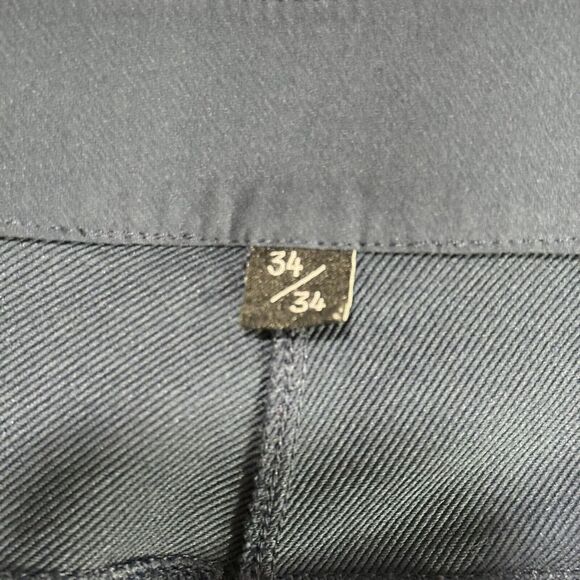Public Rec Pants Dealmaker/Workday 2.0 Mens 34/34 Navy Blue Cropped Tapered - Picture 7 of 11